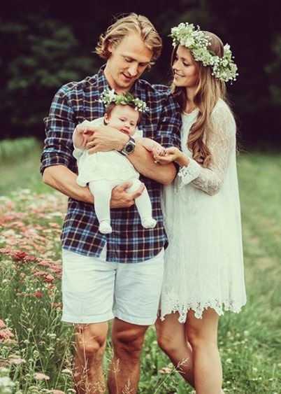 NHL Wives and Girlfriends — Carl and Erica Hagelin [Source]