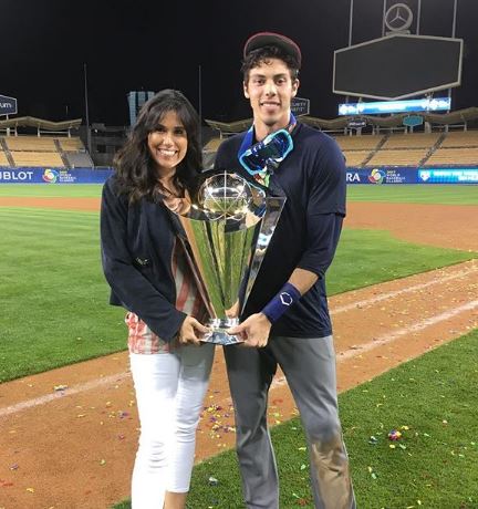 Alecia Yelich (born 1968) and her baseball-playing son Christian (born  1991) : r/FuckImOld